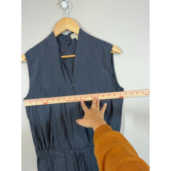 Anthropologie Cloth & Stone Women's Navy Blue Sleeveless Jumpsuit Size S - Picture 7 of 10